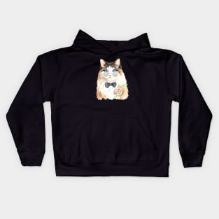 Handsome Male Cat Kids Hoodie